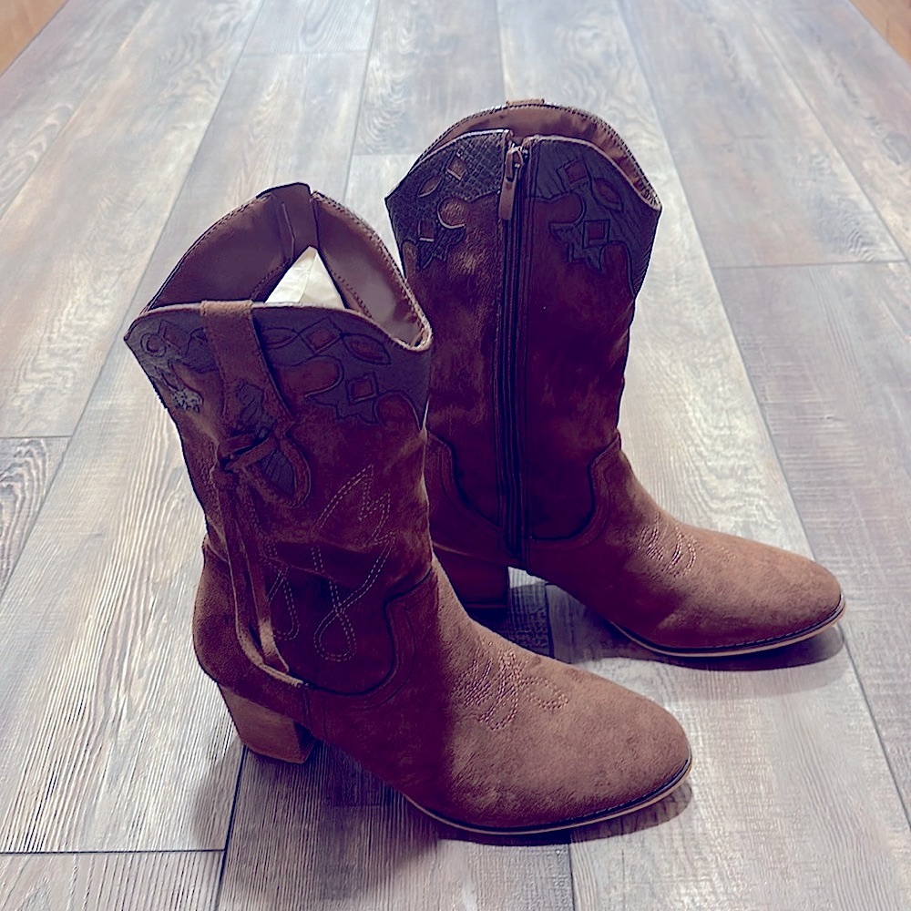 SHIBEVER Cowboy Cowgirl boots
